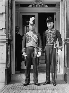 Kai Fu Shah, E.E. and M.P. from China, left, with Yuan, 1st Sec. of Leg, 1917. Creator: Harris & Ewing