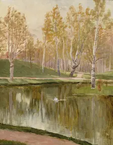 Kaisaniemi pond, 1882. Creator: Aukusti Uotila