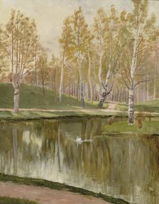 Kaisaniemi pond, 1882. Creator: Aukusti Uotila