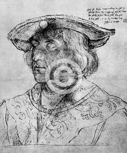 'Kaiser Maximilian I', 1518, (1936). Artist: Albrecht Dürer