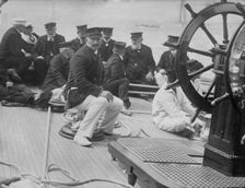 Kaiser on ship "Meteor", 1913. Creators: Bain News Service, George Graham Bain