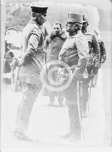 Kaiser & Archduke Friedrich, 26 Jul 1915. Creator: Bain News Service.
