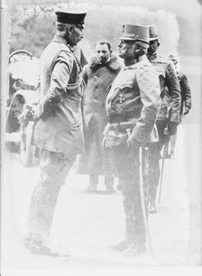 Kaiser & Archduke Friedrich, 26 Jul 1915. Creator: Bain News Service