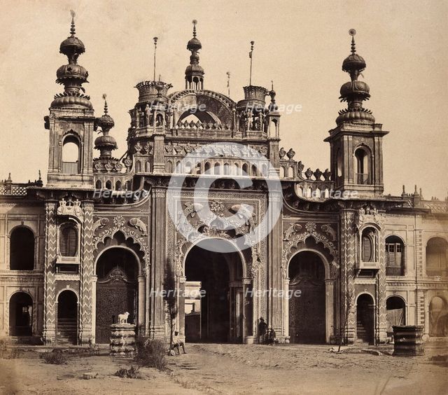 Kaiser Bagh, Lucknow, India: the great gateway, c1858. Creator: Felice Beato.