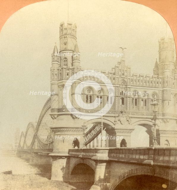 'Kaiser Bridge, Hamburg, Germany', 1896. Creator: Keystone View Company.