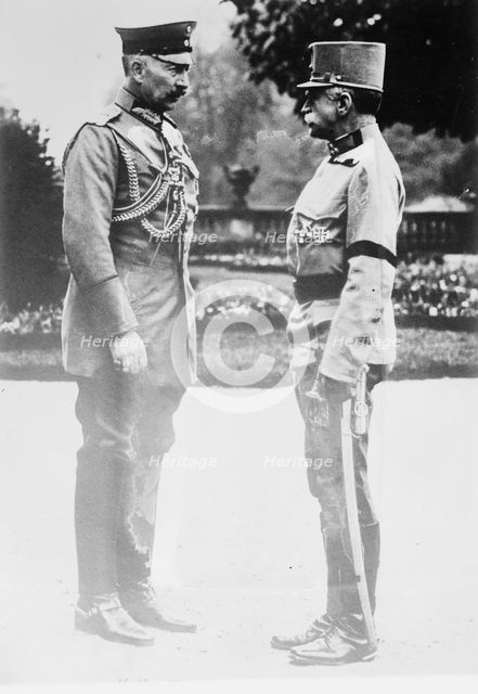 Kaiser & Gen. Von Hotzendorf, between 1914 and c1915. Creator: Bain News Service.