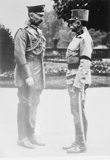Kaiser & Gen. Von Hotzendorf, between 1914 and c1915. Creator: Bain News Service