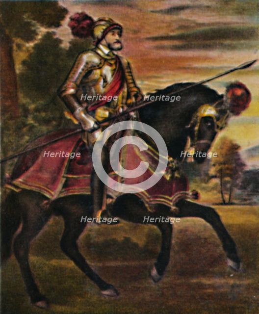 'Kaiser Karl V. 1500-1558. - Gemälde von Tizian', 1934. Creator: Unknown.