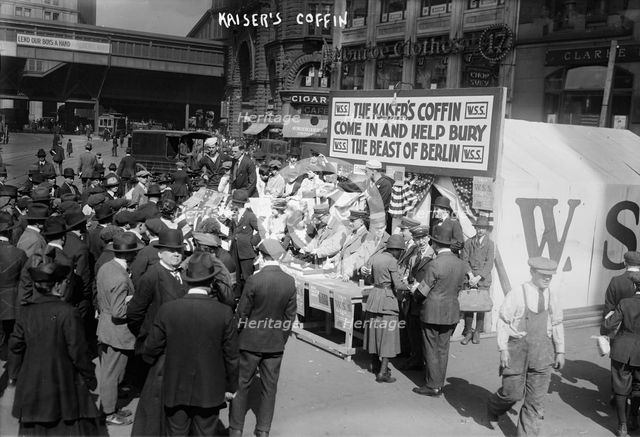 Kaiser's coffin, May 1918. Creator: Bain News Service.