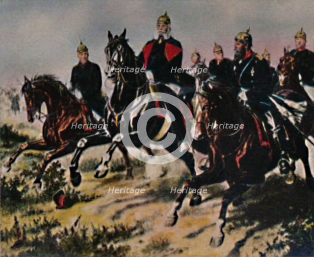 'Kaiser Wilhelm I. 1797-1888 und leine Paladine. - Gemälde von Camphausen', 1934. Creator: Unknown.