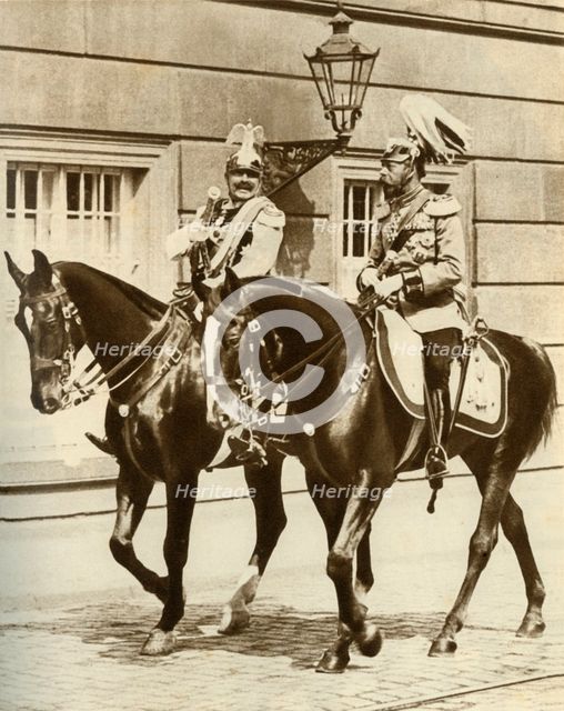 Kaiser Wilhelm II and King George V in Berlin, Germany, 1911, (1935). Creator: Unknown.
