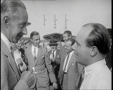 Kaiser Wilhelm II of Germany Watching an Auto-Gyro Being Tested, 1926. Creator: British Pathe Ltd
