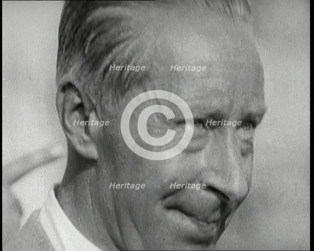 Kaiser Wilhelm II of Germany Watching an Auto-Gyro Being Tested, 1926. Creator: British Pathe Ltd.