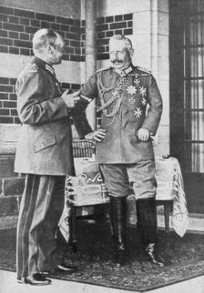 Kaiser Wilhelm II of Germany and Frederick Augustus III of Saxony, June 1918