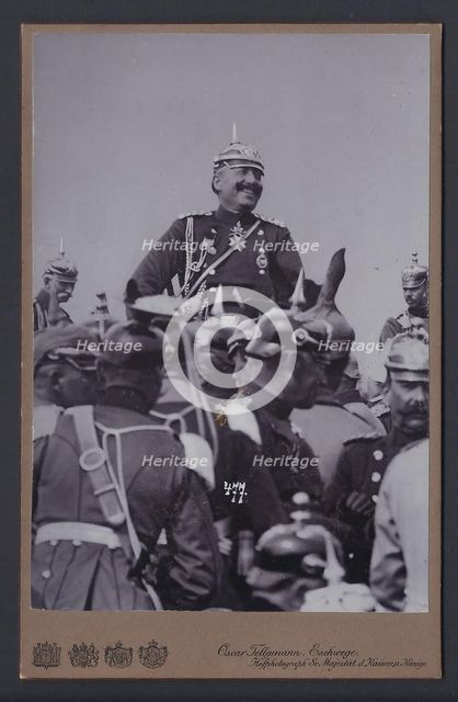 Kaiser Wilhelm II of Germany during Military Manoeuvres.