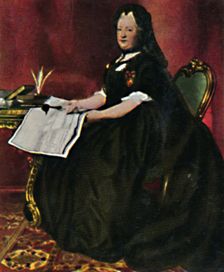 Kaiserin Maria Therestia 1717-1780. - Gemälde von Maron 1934. Creator: Unknown