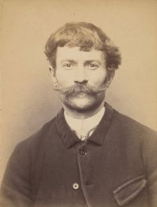 Kaision. François. 39 ans, né à Reims. Mégissier. Anarchiste. 9/3/94., 1894. Creator: Alphonse Bertillon