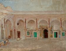 Kairouan (Courtyard in the Mosque of the Sword), 1911. Creator: Jan Ciaglinski