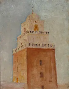 Kairouan (The Minaret of the Mosque of the Barber), 1911. Creator: Jan Ciaglinski