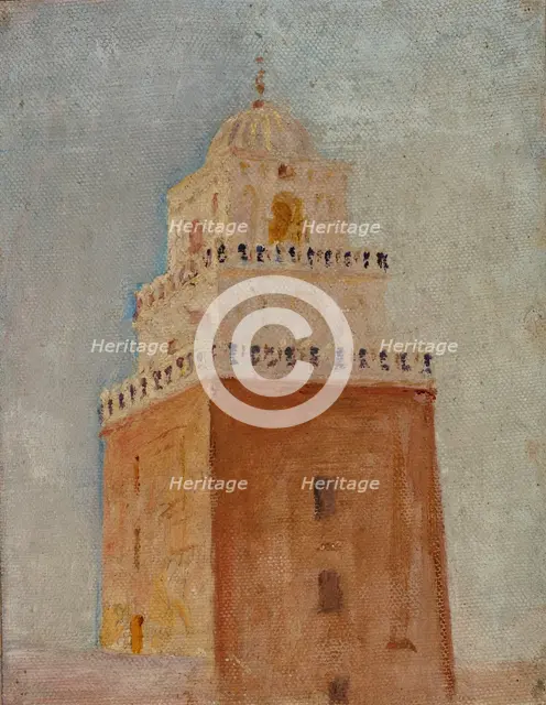 Kairouan (The Minaret of the Mosque of the Barber), 1911. Creator: Jan Ciaglinski.