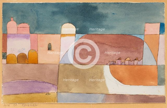 Kairuan (Kairuan with the camels and the donkey), 1916. Creator: Klee, Paul (1879-1940).