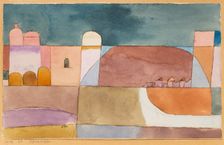 Kairuan (Kairuan with the camels and the donkey), 1916. Creator: Klee, Paul (1879-1940)