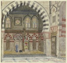 Kait Bey Mosque in Cairo, 1897. Creator: Fritz Hauck