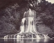 Kakahi Fall near Tawhata - Wanganui [sic] River, 1885. Creator: Burton Brothers