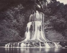 Kakahi Fall near Tawhata - Wanganui [sic] River, 1885. Creator: Burton Brothers