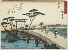 Kakegawa, from the series "Fifty-three Stations of the Tokaido (Tokaido gojusan tsug..., c. 1837/42. Creator: Ando Hiroshige