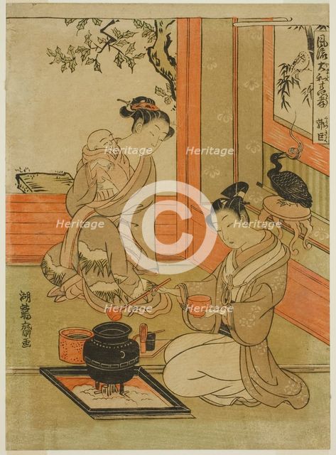 Kakkyo (Chinese: Guo Ju), from the series "Fashionable Japanese Versions of the..., c. 1770/72. Creator: Isoda Koryusai.