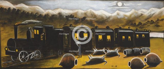 Kakhetian Train. Creator: Pirosmani, Niko (1862-1918).
