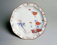 Kakiemon ten-sided bowl with shi-shi, Japan, late 17th century. Creator: Unknown