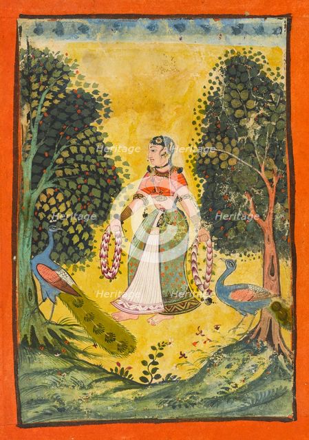 Kakubha Ragini, folio from a Ragamala, ca. 1630. Creator: Unknown.
