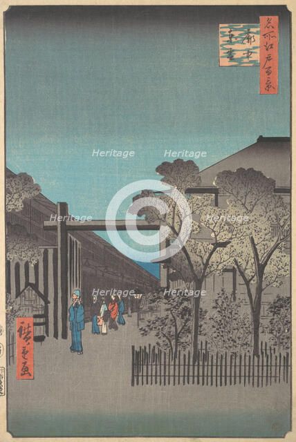 Kakuchu Shinonome, 4th month, Snake year 1857., 4th month, Snake year 1857. Creator: Ando Hiroshige.