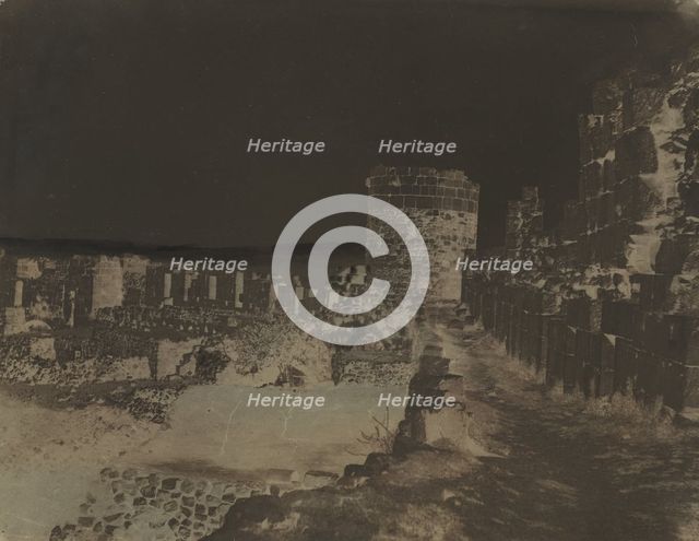 Kalaat el Hosn (Castle of the Knights, Syria), 1859. Creator: Louis de Clercq.
