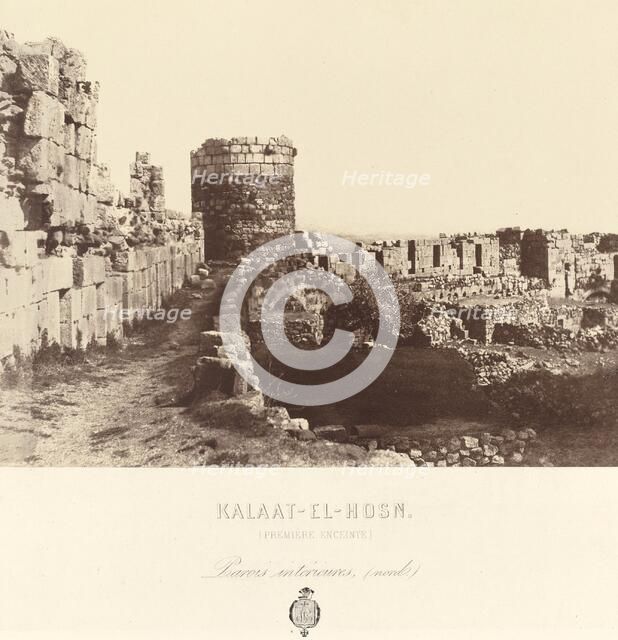 Kalaat el Hosn (Castle of the Knights, Syria), 1859. Creator: Louis de Clercq.
