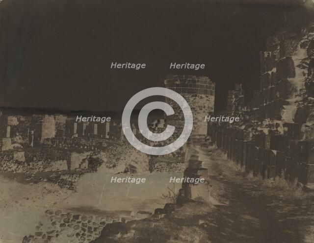 Kalaat el Hosn (Castle of the Knights, Syria), 1859. Creator: Louis de Clercq.