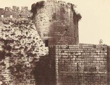 Kalaat-El Hosn, deuxième enceinte, extérieur, midi, 1859/1860. Creator: Louis de Clercq