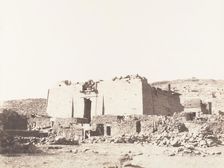 Kalabcheh (Talmis), Ruines du temple - Façade et Mur d'Enceinte, 1851-52, printed 1853-54. Creator: Félix Teynard
