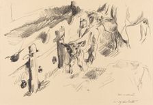 Kälber (Calves), 1912. Creator: Lovis Corinth