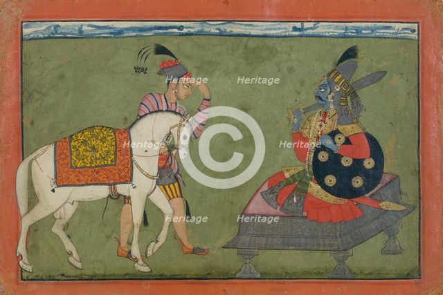 Kalki Avatar, the Future Incarnation of Vishnu, ca. 1700-1710. Creator: Unknown.