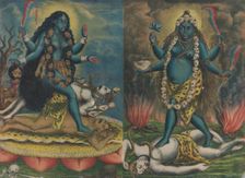 Kali/Tara, ca. 1885-90. Creator: Calcutta Art Studio