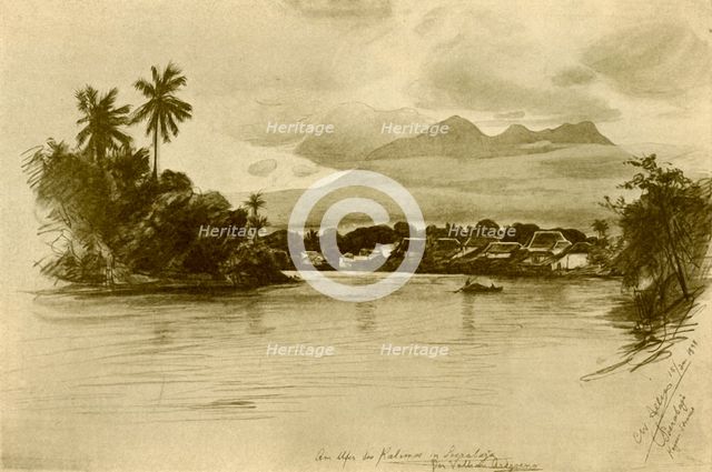 Kali Mas River, Surubaya, Java, 1898. Creator: Christian Wilhelm Allers.
