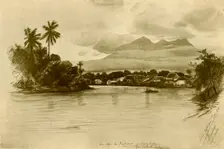 Kali Mas River, Surubaya, Java, 1898. Creator: Christian Wilhelm Allers