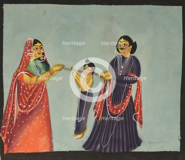 Kalighat Painting, 1800s. Creator: Unknown.