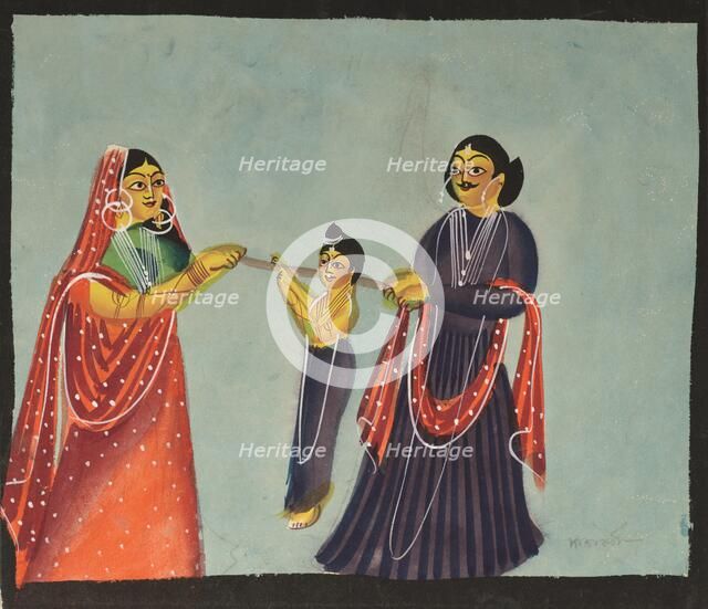 Kalighat Painting, 1800s. Creator: Unknown.