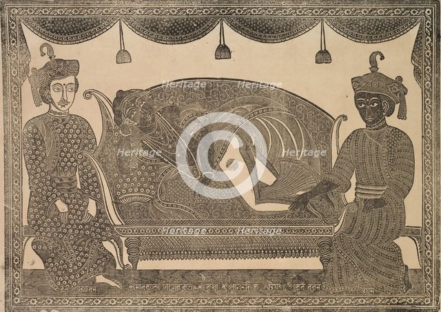 Kalighat Painting, 1800s. Creator: Shri Gobinda Chandra Roy.