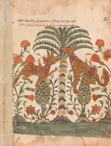 Kalila Upbraiding Dimna, Folio from a Kalila wa Dimna, 18th century. Creator: Unknown