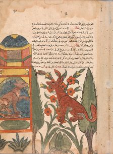 Kalila Visits the Imprisoned Dimna, Folio from a Kalila wa Dimna, 18th century. Creator: Unknown